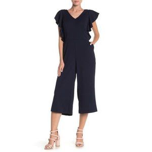 Tash + Sophie V-Neck Cropped Jumpsuit 8